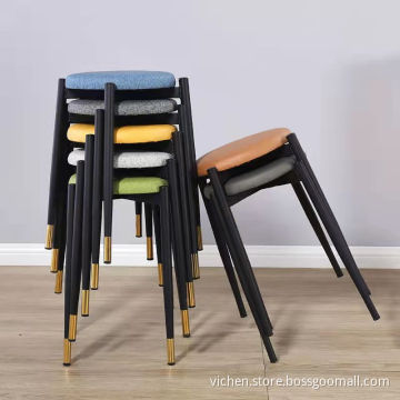 modern minimalist living room chair round stool